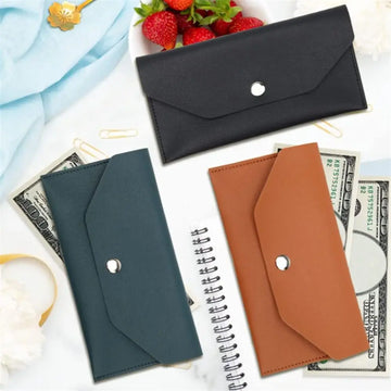 Xajzpa  Women Long Envelope Wallets Leather Money Clutch Bag Multifunctional Female Purse Holiday Purses for Women Coin Purse